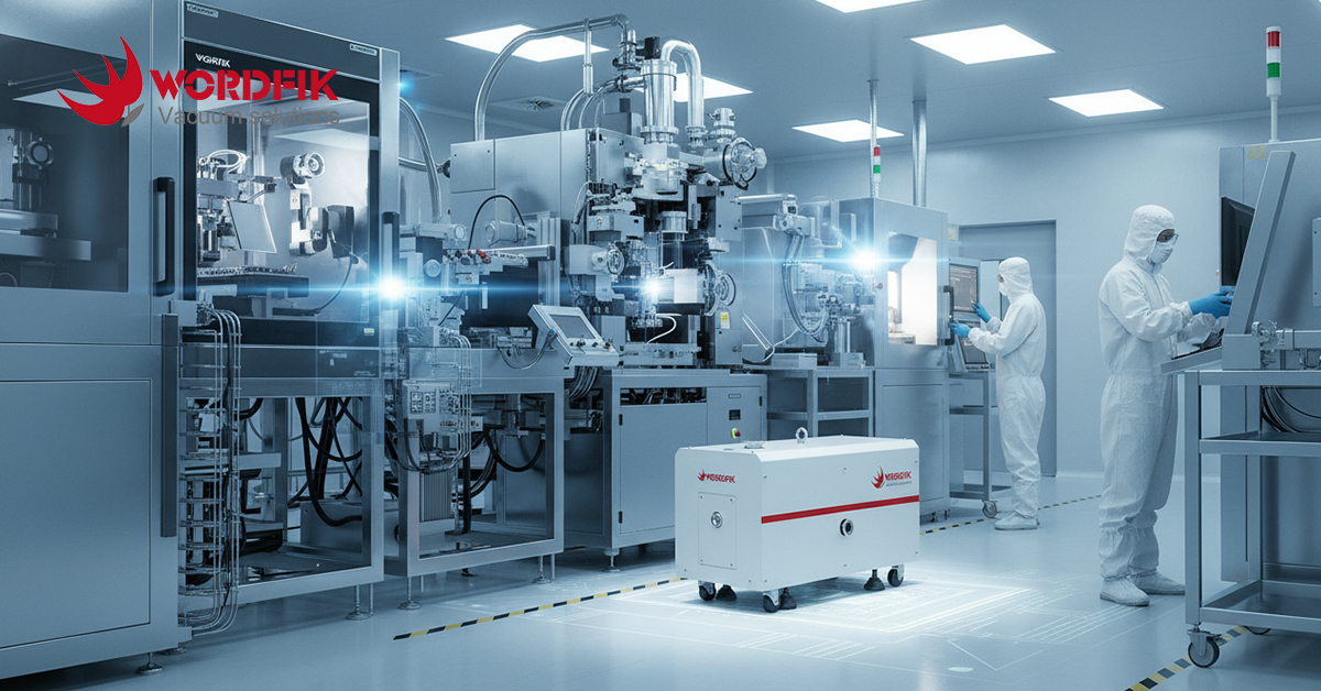 bomba de vacío de tornillo para producción de virutas