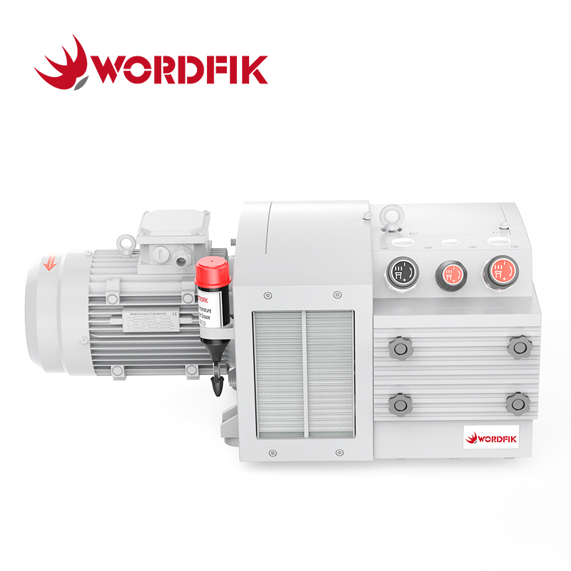 Dos conexión de succión WordFik PVDT60 Vacú rotativa sin aceite Vacú y presión Bomba combinada de 60 m³/h 72m³/h