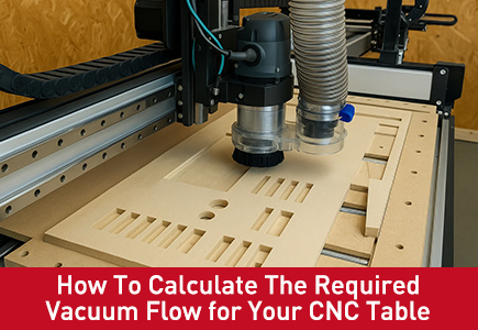 ¿Cómo calcular el flujo de vacío requerido para su mesa CNC?