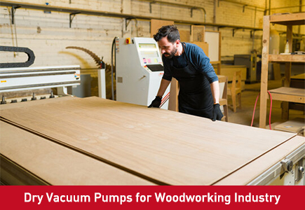 Bombas de vacío en seco para la industria maderera 