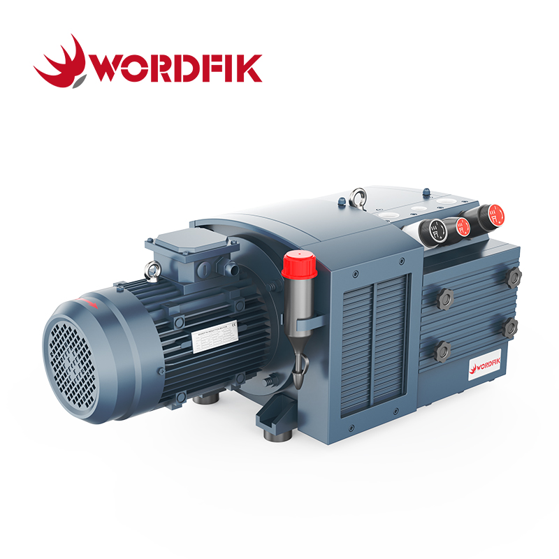 Bomba combinada de vacío y presión de paletas rotativas sin aceite Wordfik PVDT60 con dos conexiones de succión 60 m³/h 72 m³/h